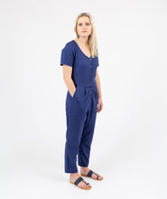 Load image into Gallery viewer, Aviator Jumpsuit Navy by Holi Boli
